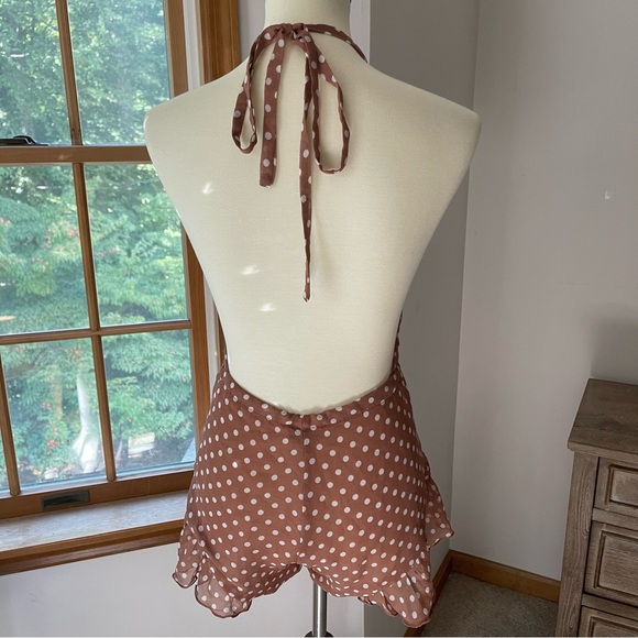Lioness Polka Dot Halter Romper - Picture 4 of 4